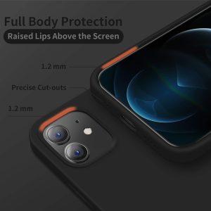 Cosyu King Silicone iP 12 Pro Cover – Black