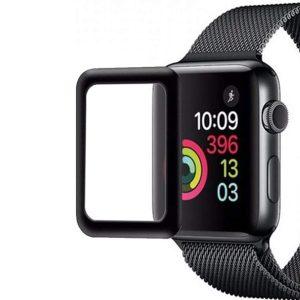 COTEetCI 4D Full Rubber Glass Protector for Apple Watch 4 44m – Black