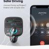 UGREEN Bluetooth Car Charger + FM Transmitter (2 USB + Type-C) PD 18W QC 3.0 - Black - Image 5