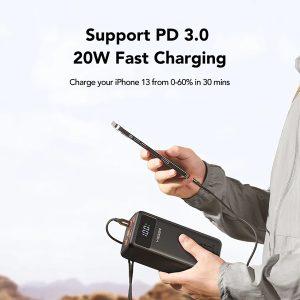 Veger VP-5001 Tank Lite 50000mAh Powerbank with 22.5W Multiple Output Ports – Black