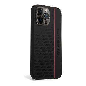 AMG Liquid Silicone Cover With Carbon Pattern For iP 14 Pro – Black (AMHCP14L2SPCK)