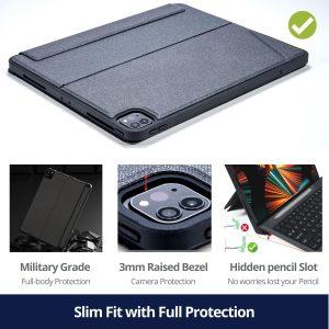 Wiwu Smart Keyboard Folio iPad 11 Pro (18/20) Covers – Black