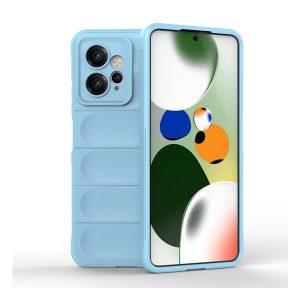 Magic Shield TPU + Flannel Cover for Redmi Note 12 4G – Baby Blue