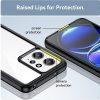 Hybrid TPU + Acrylic Redmi Note 12 4G Cover - Transparent Black - Image 2