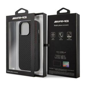 AMG iP 13 Leather Red Stitching Line Cover – Black