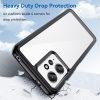 Hybrid TPU + Acrylic Redmi Note 12 4G Cover - Transparent Black - Image 3