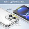Hybrid TPU + Acrylic Redmi Note 12 4G Cover - Transparent - Image 2