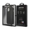 AMG iPhone 13 PU Carbon Leather Gray Stripe Cover - Black (AMHCP13MBLSCA)