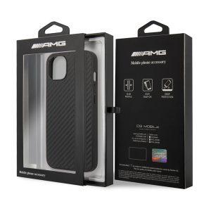 AMG iP 13 PU Carbon Leather Gray Stripe Cover – Black (AMHCP13MBLSCA)