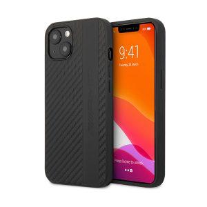 AMG iP 13 PU Carbon Leather Gray Stripe Cover – Black (AMHCP13MBLSCA)