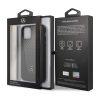 Mercedes-benz iPhone 11 Pro Genuine Leather With Carbon Fiber Cover - Black
