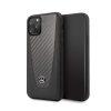 Mercedes-benz iPhone 11 Pro Genuine Leather With Carbon Fiber Cover - Black - Image 2