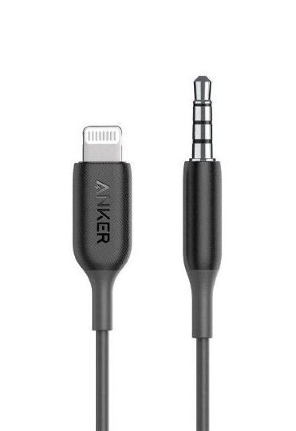 Anker 3.5mm Audio Cable with Lighting Connector (3ft 0.9m) – Black