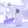 KINGXBAR Sparkle Glitters Cover for iPhone 14 Pro Max - Purple Star