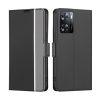 Twill Texture PU Leather Flip With Card Slot Cover for OP A57 - Black