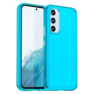 Candy Series SAM A54 5G TPU Cover – Transparent Blue