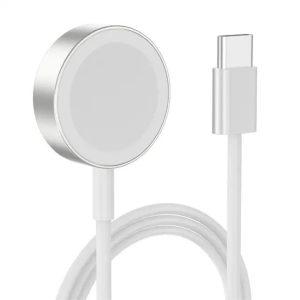 Green MagSafe Charger With Type-C USB Cable For iWatch Silver