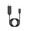 Porodo Blue Type-C to HDMI Ultra HD Cable 2M 4K - Black (PB-HDC2M-BK)