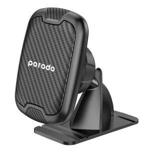 Porodo 2 in 1 Dash Mount Phone Holder Magnetic / Air Vent – Black (PD-MDMP-BK)