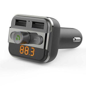 Porodo Wireless Hands-Free Car Kit With Built-In FM Transmitter 3.4AMP (15W)(FMBT17)