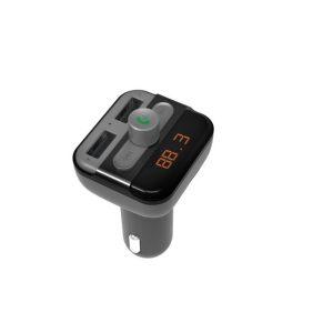 Porodo Wireless Hands-Free Car Kit With Built-In FM Transmitter 3.4AMP (15W)(FMBT17)
