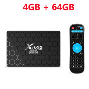 X98H Pro 4G/64G 4K Dual Band Android TV Box – UK Plug