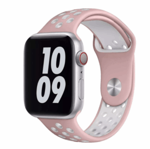 WIWU Dual Color Sport Watchband for iWatch 38/40mm – Pink White