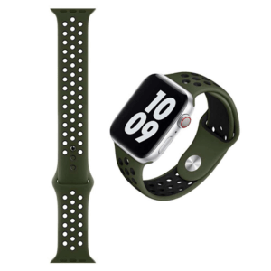 WIWU Dual Color Sport Watchband for iWatch 38/40mm – Army Green