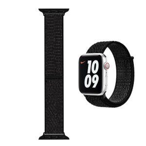 WIWU Sport Loop Nylon Watchband for iWatch 42/44mm – Black