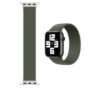 WIWU Braided Solo Loop Watchband for iWatch 42/44mm – Green