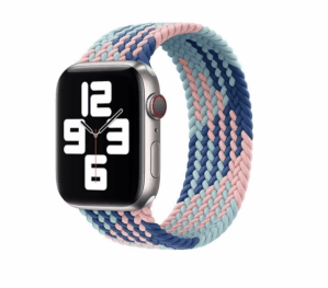 WIWU Braided Solo Loop Watchband for iWatch 42/44mm – Blue