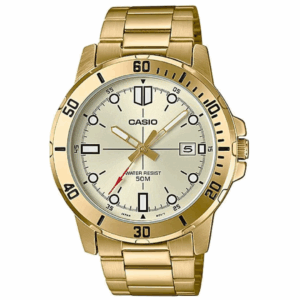 Casio MTP-VD01G-9EVUDF Analog Mens Watch Gold Tone Stainless Steel
