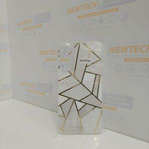 Marble Pattern SAM S23+ Cover – White