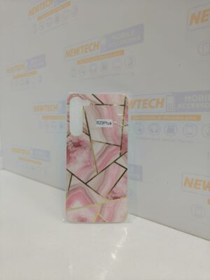 Marble Pattern SAM S23+ Cover – Pink
