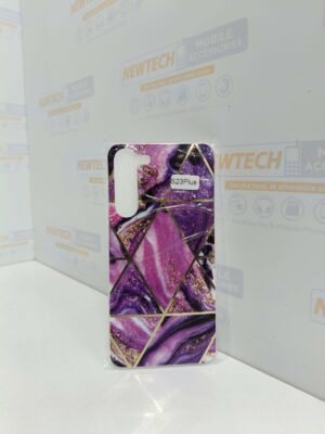 Marble Pattern SAM S23+ Cover – Purple