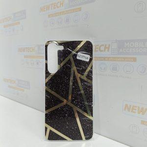 Marble Pattern SAM S23+ Cover – Black