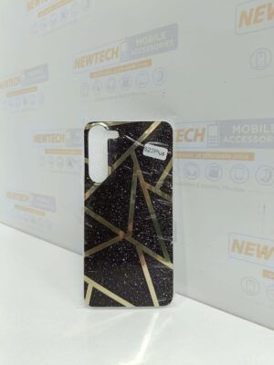 Marble Pattern SAM S23+ Cover – Black