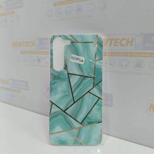Marble Pattern SAM S23+ Cover – Green