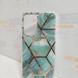 YB IMD Series-3 SAM A53 5G Marble Pattern Cover – Blue