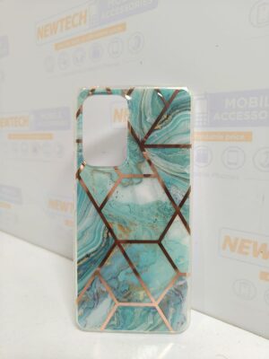 YB IMD Series-3 SAM A53 5G Marble Pattern Cover – Blue