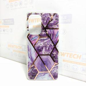 YB IMD Series-3 SAM A53 5G Marble Pattern Cover – Dark Purple
