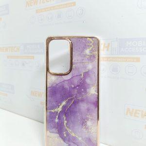 YB IMD Series SAM A53 5G Marble Pattern Cover – Purple