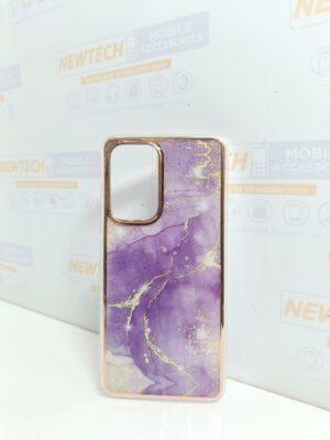 YB IMD Series SAM A53 5G Marble Pattern Cover – Purple
