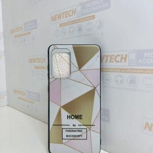 Marble Frosted Fashion TPU SAM A72 Cover – Golden Triangle