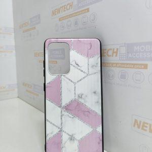 Marble Frosted Fashion TPU SAM A72 Cover – White Block