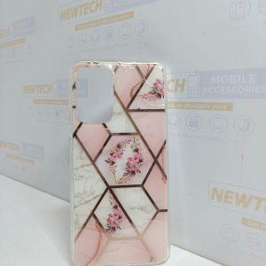Marble IMB TPU SAM A72 Cover – Pink Flowers