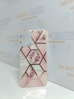Marble IMB TPU SAM A72 Cover – Pink Flowers