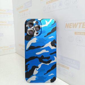 Green iP 13 Pro Max Camo Cover – Blue