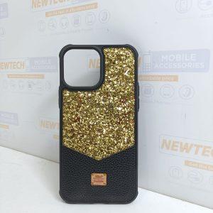 Encase iP 13 Pro Max Glitter Axe Series Cover – Black