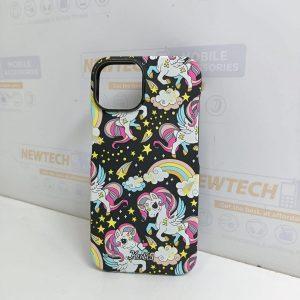 Kutis iP 14 Pro Unicorn Printed Cover – Black